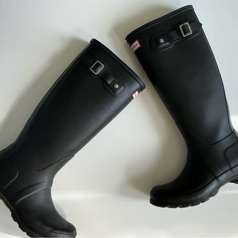 Hunter Original Side Adjustable Wellies Sz 37/6 - Picture 16 of 16
